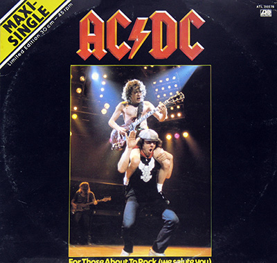 AC/DC - For Those About To Rock  (1981 Holland)  album front cover vinyl record